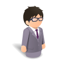 口コミをしている男性のアイコン