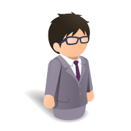 口コミをしている男性のアイコン