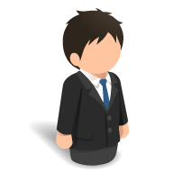 口コミをしている男性のアイコン