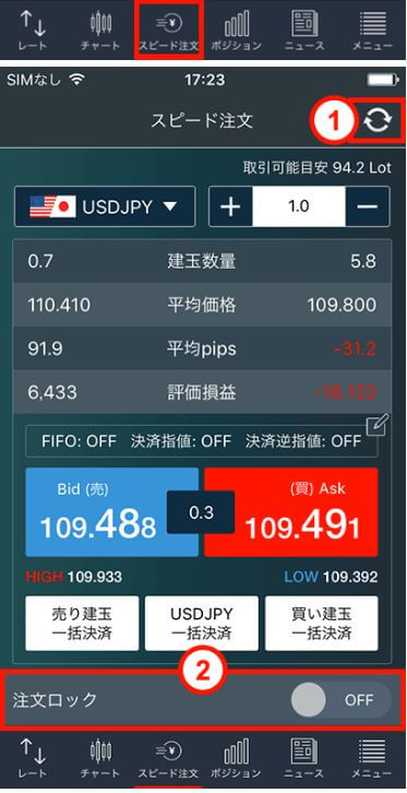 スピード注文