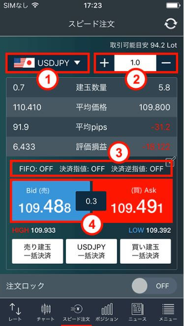 新規注文